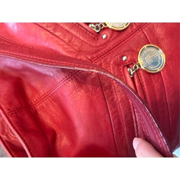 Tignanello 20th anniversary red leather shoulder bag - Picture 8 of 10